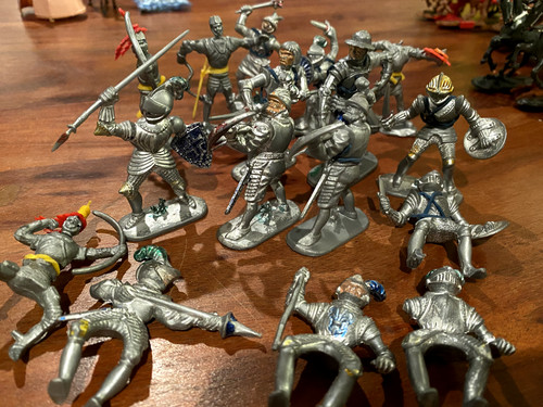 Spielfiguren ritter 70er - 16,
