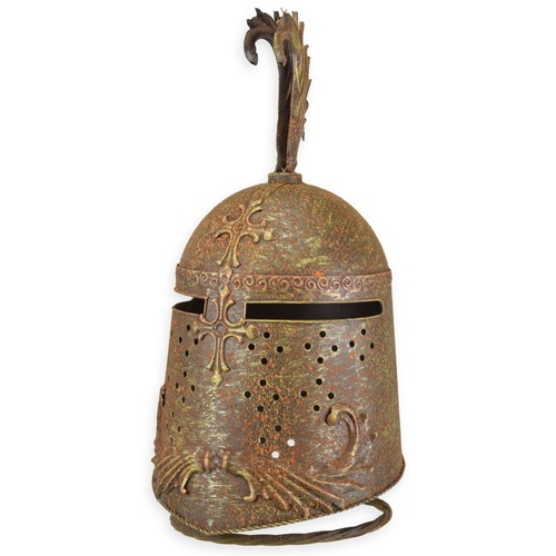 Ritterhelm mit ständer larp - ritterhelm,